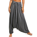 Load image into Gallery viewer, Meditation and Yoga Loose Clothes -Women Harem Pants Drop Crotch Baggy Wide Leg Hippy Boho - Personal Hour for Yoga and Meditations 
