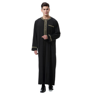 Meditation Long Dress for Men - Thobe Arab Daffah Thobe Men Arab Clothing - Personal Hour for Yoga and Meditations 