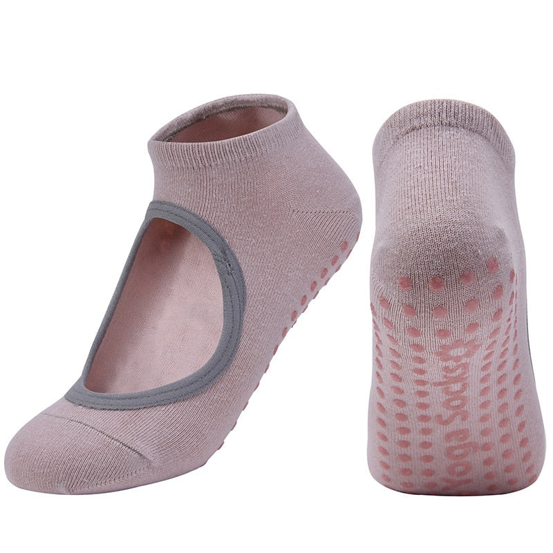Non Slip Anti Skid Socks with Grips - Personal Hour for Yoga and Meditations 
