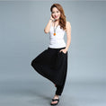 Load image into Gallery viewer, Meditation Clothes - Women Yoga Loose Cross-pants Solid Mid Waist Full Length Pants - Personal Hour for Yoga and Meditations 
