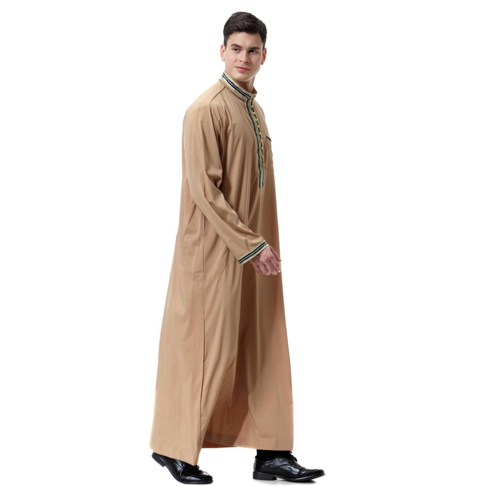 Meditation Long Dress for Men - Thobe Arab Daffah Thobe Men Arab Clothing - Personal Hour for Yoga and Meditations 