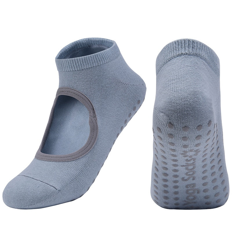 Non Slip Anti Skid Socks with Grips - Personal Hour for Yoga and Meditations 