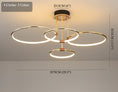 Load image into Gallery viewer, Simple New Design Aluminum LED Circle Ring Hanging Light - Zen environment lightings - Personal Hour for Yoga and Meditations 
