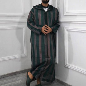 Open image in slideshow, Meditation Long Dress For Men -  Youth Men Meditation Robe Abaya - Personal Hour for Yoga and Meditations 

