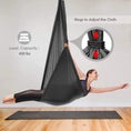 Load image into Gallery viewer, Aerial Yoga Hammock Set Suspended hanging swing for home Inversion Exercises Antigravity trainer with 2 Extensions Straps - Personal Hour for Yoga and Meditations 
