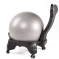 Load image into Gallery viewer, Yoga Ball Chair - Yoga and Pilates Ball Chair With Wheels and Stability Ball is Included - Personal Hour for Yoga and Meditations 
