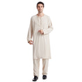 Load image into Gallery viewer, Meditation Long Dress For Men - 2 pieces set of Polo style Arab Morocco men dress - Personal Hour for Yoga and Meditations 
