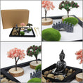 Load image into Gallery viewer, Micro Garden Sand Table Kit Artificial Landscape Buddha Statue Zen Sand Table - Zen Decor Ideas - Personal Hour for Yoga and Meditations 
