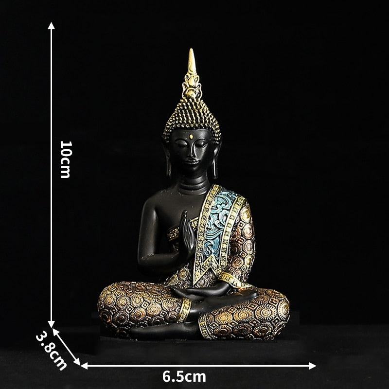 Zen Decor Ideas - Buddha Statue Large Thailand Buda Buddha Sculpture Green Resin Hand Made Buddhism Hindu Fengshui - Personal Hour for Yoga and Meditations 