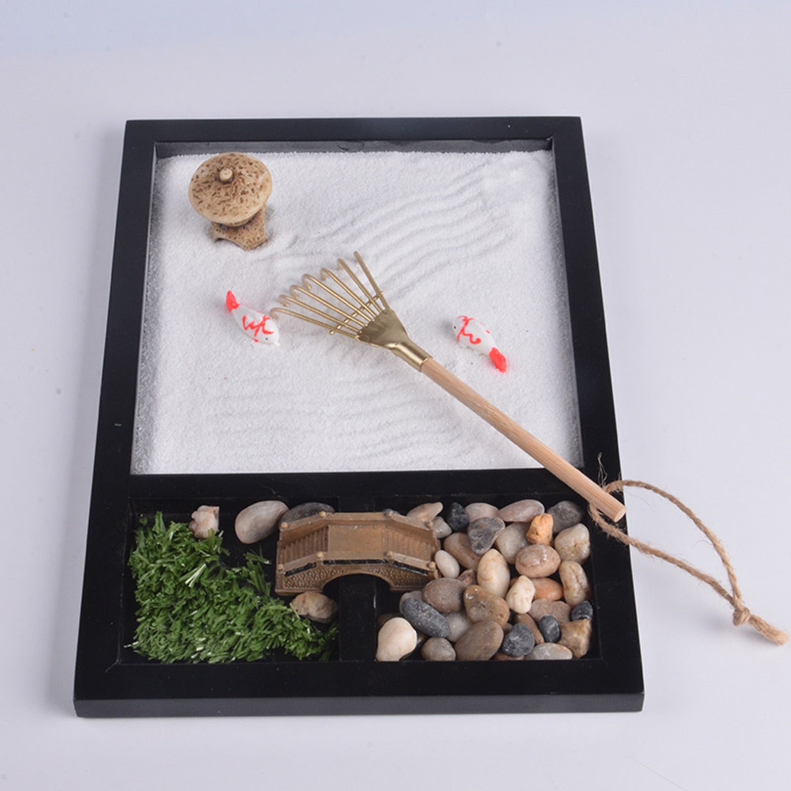 Japanese Sand Zen Garden Kit for Meditation - Personal Hour for Yoga and Meditations 