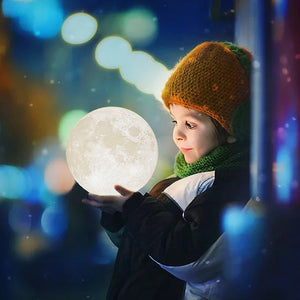 moon light lamp - zen decor ideas for kids