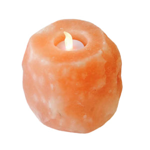 Himalayan Salt Candle Holder - Zen Decor Ideas - Personal Hour for Yoga and Meditations 