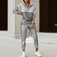 Load image into Gallery viewer, Hooded Long Sleeve Yoga Pants Suit - Personal Hour for Yoga and Meditations 
