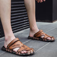Load image into Gallery viewer, Men's Soft Beach Leather Sandals - Personal Hour for Yoga and Meditations 
