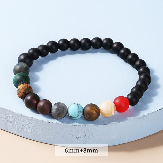 Natural Stone Eight Planets Bead Bracelets - Personal Hour for Yoga and Meditations