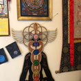 Load image into Gallery viewer, Kundalini Chakra Imitation Wood Wall Art - Personal Hour for Yoga and Meditations 
