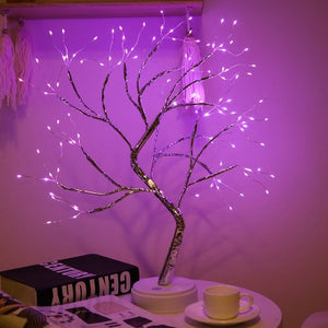 Open image in slideshow, LED Night Light Mini Life Tree Copper Wire Garland Lamp - Zen Decor Ideas - Personal Hour for Yoga and Meditations 
