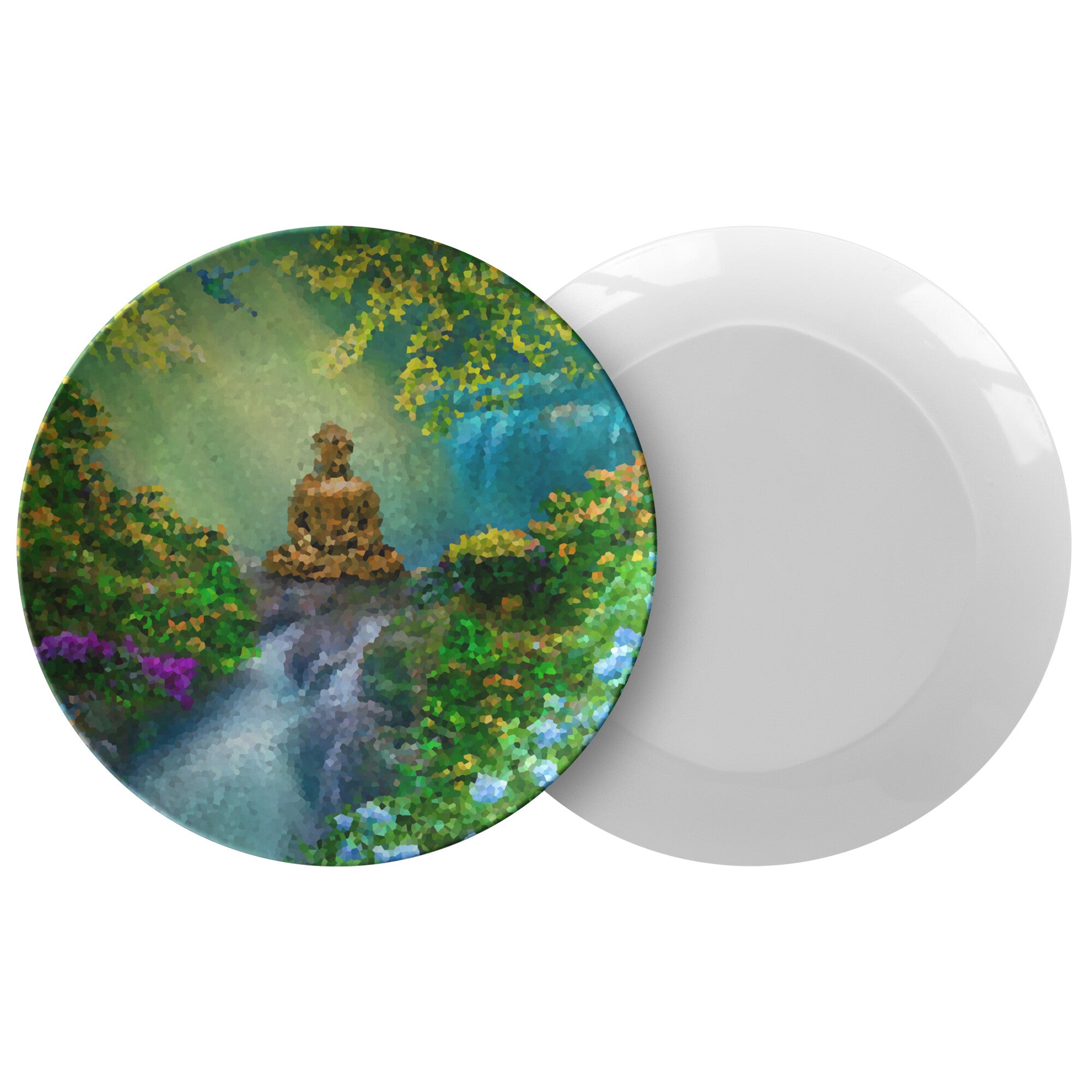 Love and Light - Handmade Art Zen Plate Yoga and Meditation Products - Personal Hour