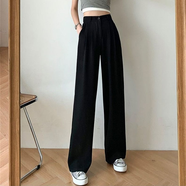 Loose Yoga Pants - Autumn Winter Women - Wide Leg Pants Loose and High Waist Trousers - Personal Hour for Yoga and Meditations 