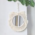 Load image into Gallery viewer, Wall Mirror Macrame - Evil Eye Mirror - Boho Wall Mirrors - Personal Hour for Yoga and Meditations 

