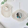 Load image into Gallery viewer, Wall Mirror Macrame - Evil Eye Mirror - Boho Wall Mirrors - Personal Hour for Yoga and Meditations 
