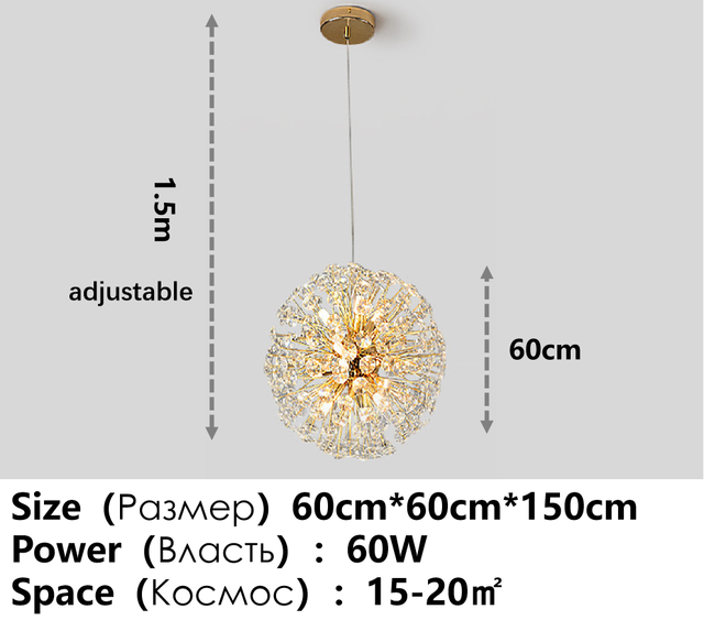 Modern Chandelier - Ceiling Crystal Indoor Hanging Chandelier - Personal Hour for Yoga and Meditations 
