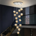 Load image into Gallery viewer, Modern Spiral Chandelier - Crystal Ball Stair Ceiling Light - Personal Hour for Yoga and Meditations 
