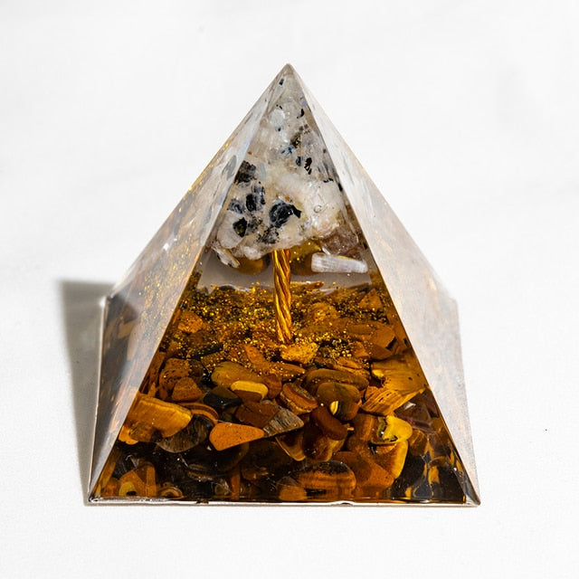 Natural Crystal Pyramid- Zen Decor Ideas - Personal Hour for Yoga and Meditations 