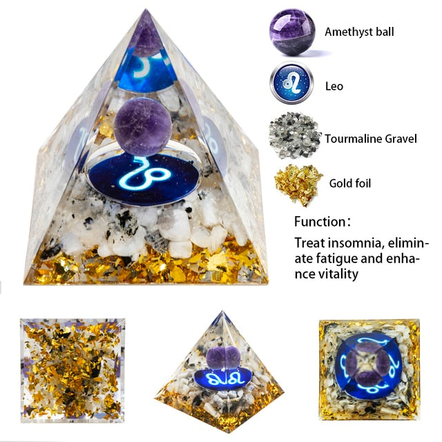 Natural Crystal Pyramid- Zen Decor Ideas - Personal Hour for Yoga and Meditations 