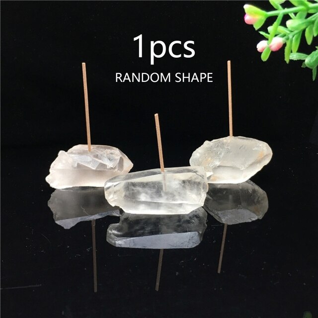 Natural Gemstones Incense Stick Base Holder - Personal Hour for Yoga and Meditations 