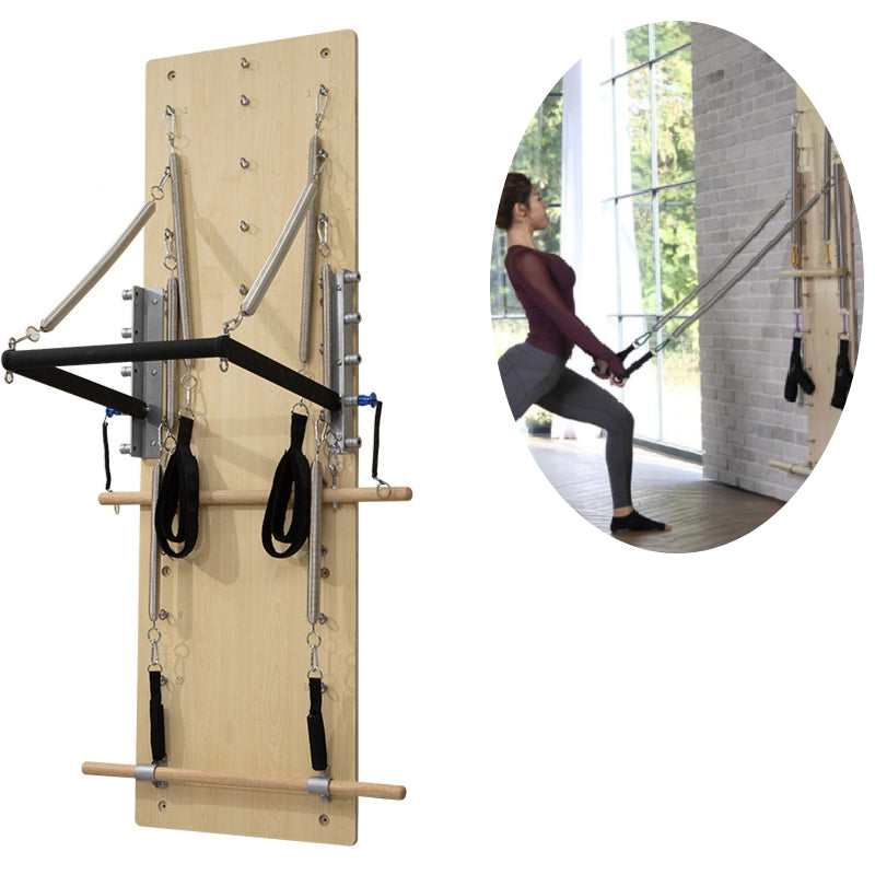 Pilates Wall Units - Wooden Pilates Equipment - Springboard and Push-Through Bar - Personal Hour for Yoga and Meditations 