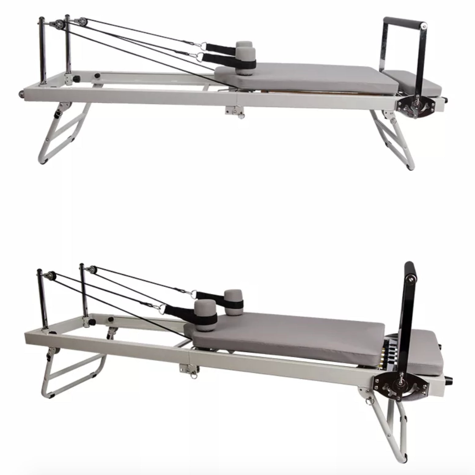 TuT Metal Foldable Pilates Reformer -  5 Cords - Personal Hour for Yoga and Meditations 
