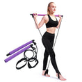 Load image into Gallery viewer, Portable Yoga Pilates Bar Stick with Resistance Band - Personal Hour for Yoga and Meditations 
