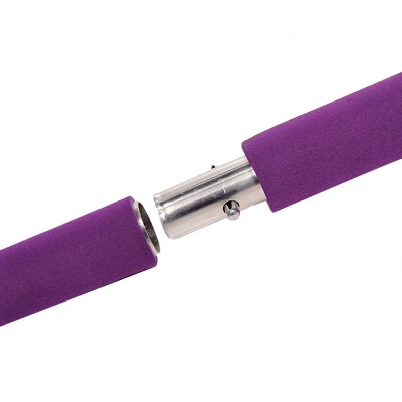 Portable Yoga Pilates Bar Stick with Resistance Band - Personal Hour for Yoga and Meditations 