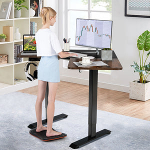 Standing Desk Balance Board - Anti Fatigue Wobble Balance Board Mat - Personal Hour for Yoga and Meditations 