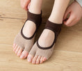 Load image into Gallery viewer, Professional Half Toes Yoga and Pilates Socks - Personal Hour for Yoga and Meditations 
