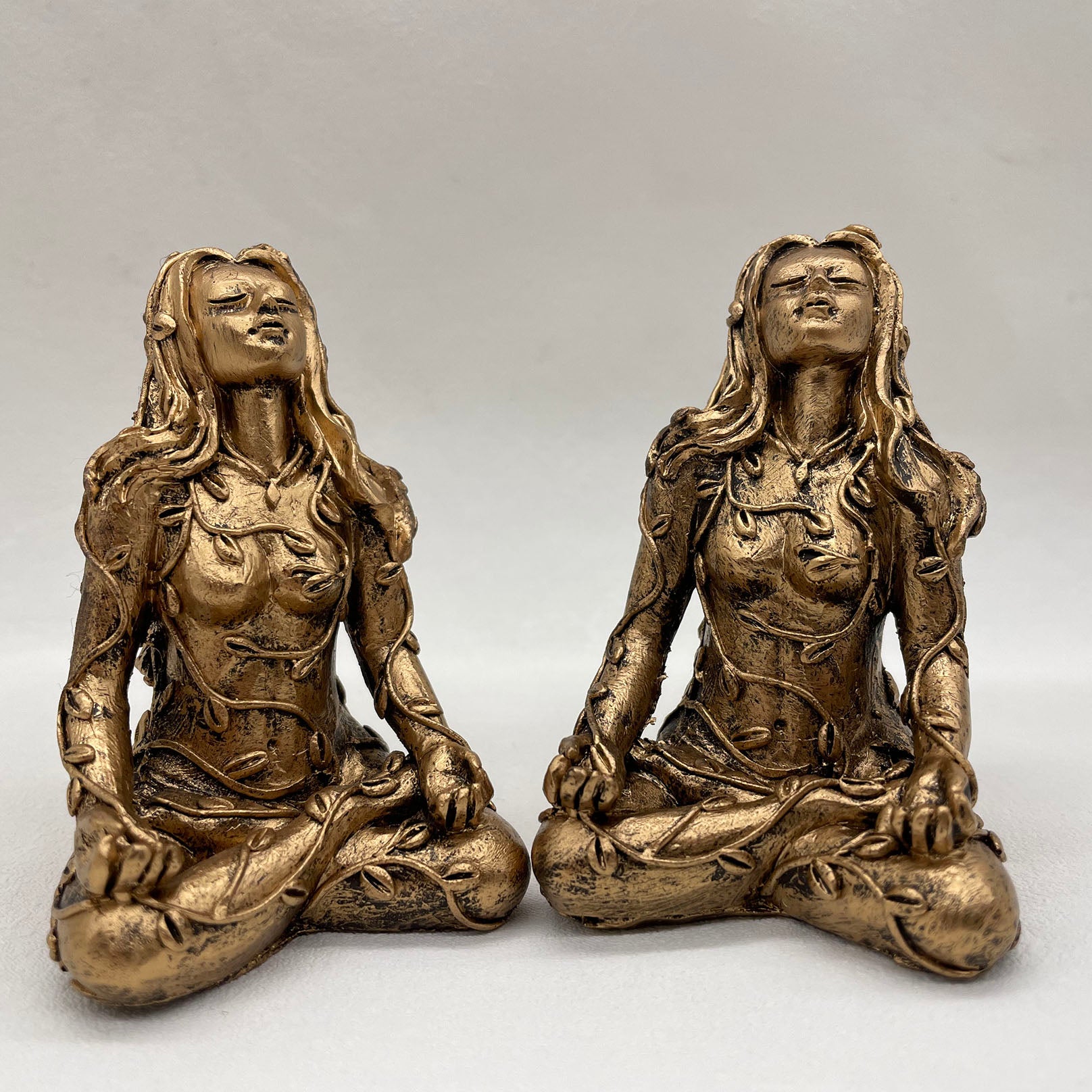 Zen Decor Ideas - Mother Earth Statue Mini Gaia Fairy Decorative Buddha Statue Decorative Figurines Goddess - Healing Chakra Meditation Home Decor - Personal Hour for Yoga and Meditations 
