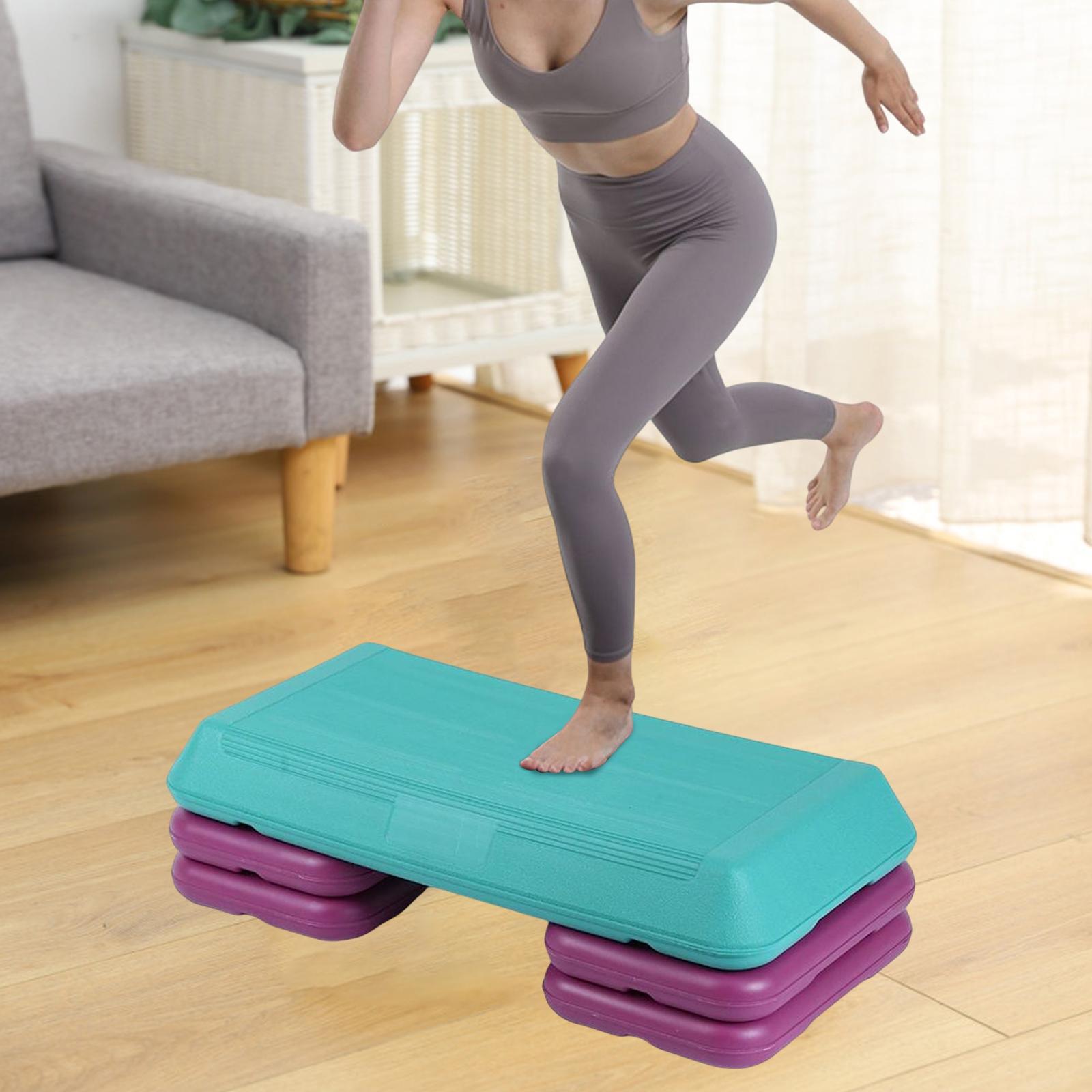 Fitness Pedal Non Slip Board Adjustable Heavy Duty Aerobic Step Trainer for - Yoga Balancing Training - Personal Hour for Yoga and Meditations 