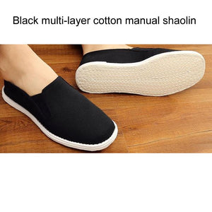 Mediation Sneakers -  multi-layer cotton sole manual Shaolin Monk Wushu Training Shoes Tai Chi Martial arts cloth Shoes Kung fu - Personal Hour for Yoga and Meditations 