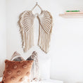 Load image into Gallery viewer, Macrame Boho Tapestry Angels Wing Wall Hanging Woven Bohemian Zen Decor Ideas - Personal Hour for Yoga and Meditations 
