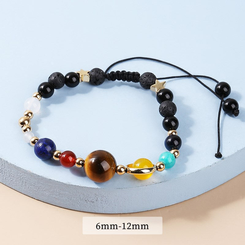 Natural Stone Eight Planets Bead Bracelets - Personal Hour for Yoga and Meditations 