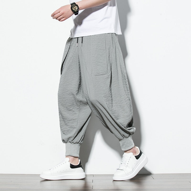 Meditation Clothes - Men's Loose Harem Pants Male Casual Cotton Linen Pants Streetwear Trousers M-5XL - Personal Hour for Yoga and Meditations 