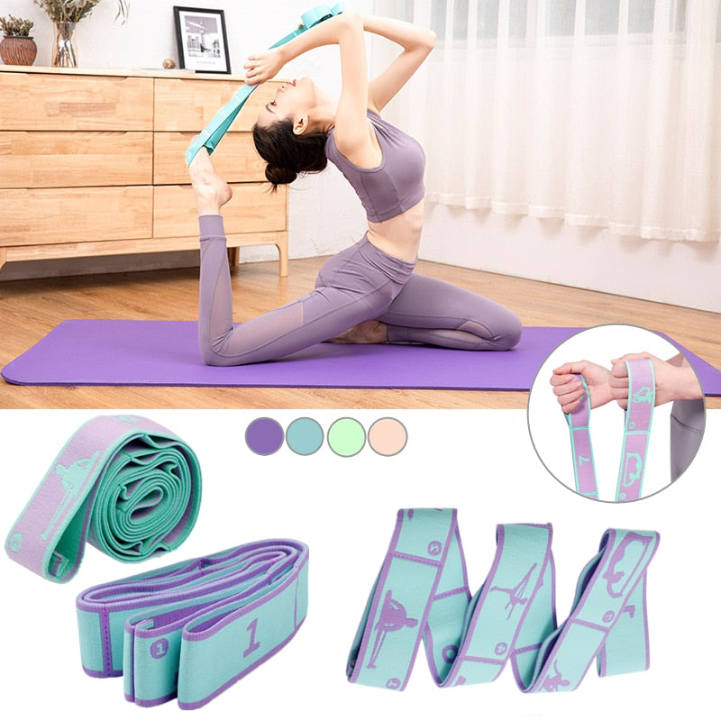Resistance Band - Yoga Auxiliary Stretching Belt - Personal Hour for Yoga and Meditations 