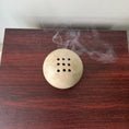 Load image into Gallery viewer, Natural Marble Cave Hole Stone Round Incense Burner- Zen decor ideas - Personal Hour for Yoga and Meditations 

