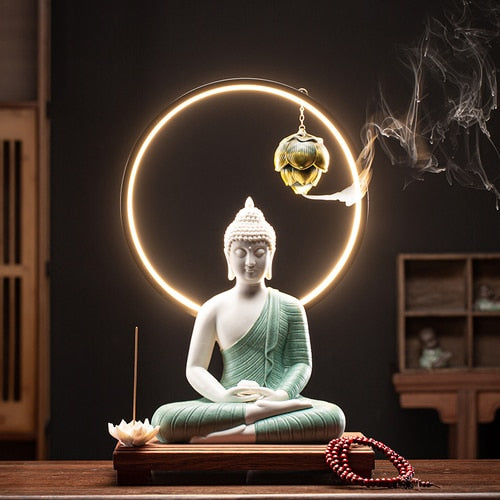 Creative Buddha Aroma Diffuser - Zen Decor Ideas - Personal Hour for Yoga and Meditations 