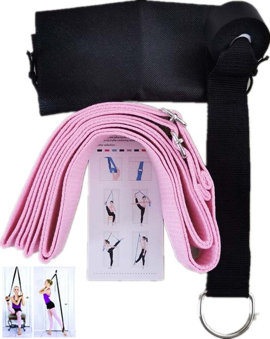 Pilates Stretching Legs Strap - Door Flexibility Trainer For Ballet and Pilates - Yoga Accessories - Personal Hour for Yoga and Meditations 