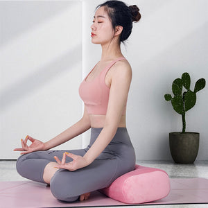 Open image in slideshow, Yoga Mat Pillow For Meditation And Support Rectangular Yoga Mat Solid Color Workout Mat Machine Washable With Handle - Personal Hour for Yoga and Meditations 
