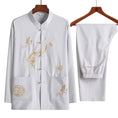 Load image into Gallery viewer, Mediation Clothes - Embroidered Dragon Hanfu Kung Fu Tai Chi Suit - Personal Hour for Yoga and Meditations 
