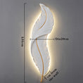 Load image into Gallery viewer, Zen Decor Ideas - Nordic Modern Creative Feather Light LED Wall Lamp - Personal Hour for Yoga and Meditations 

