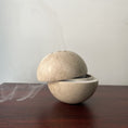 Load image into Gallery viewer, Natural Marble Cave Hole Stone Round Incense Burner- Zen decor ideas - Personal Hour for Yoga and Meditations 
